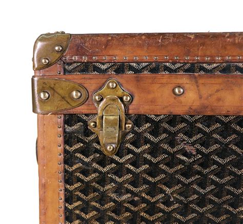 Splendid Goyard Ainé Steamer Shoe Trunk, circa 1910s 